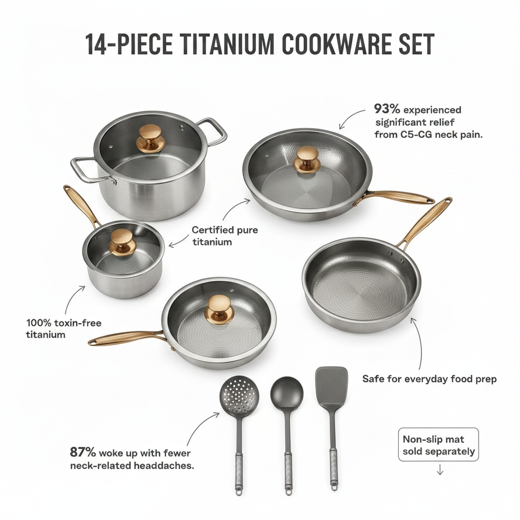 Novra Titanium Cookware Set (14 Piece)
